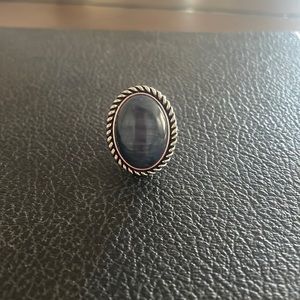 Premier Jewelry Navy Blue Stone Ring